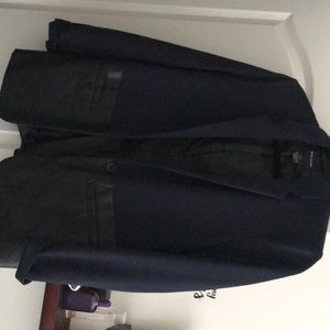 DKNY-  Blazer with leather pockets